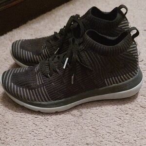 Kids Under Armour Black and Gray Knit Sneakers